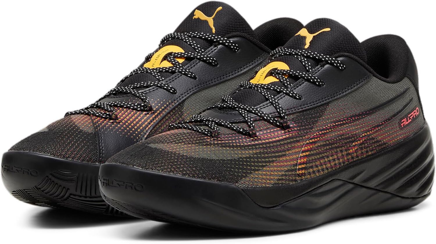 All-Pro Nitro Fire Glow Chaussures de basketball pour homme Noir Sun Stream Sunset Glow 43 EU