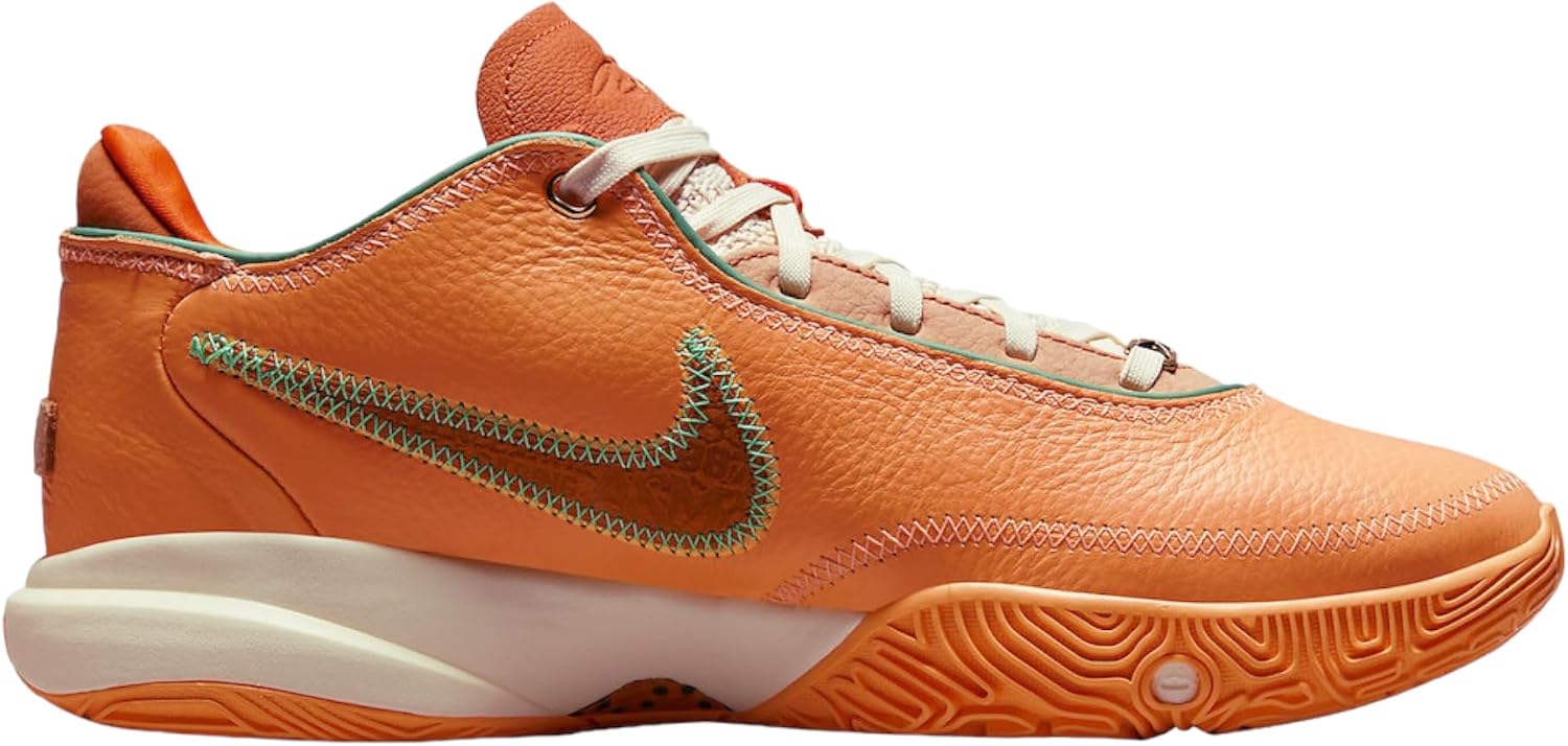 NIKE Lebron Xx Basket Homme 44 EU Crème Pêche Orange de Sécurité