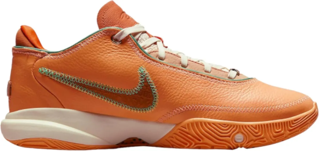 NIKE Lebron Xx Basket Homme 44 EU Crème Pêche Orange de Sécurité