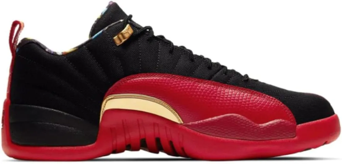 Jordan Air 12 Retro Low SE DC1059 001 Super Bowl LV - Taille, Noir/rouge 44.5 EU Noir Rouge Varsity Noir Varsity Rogue