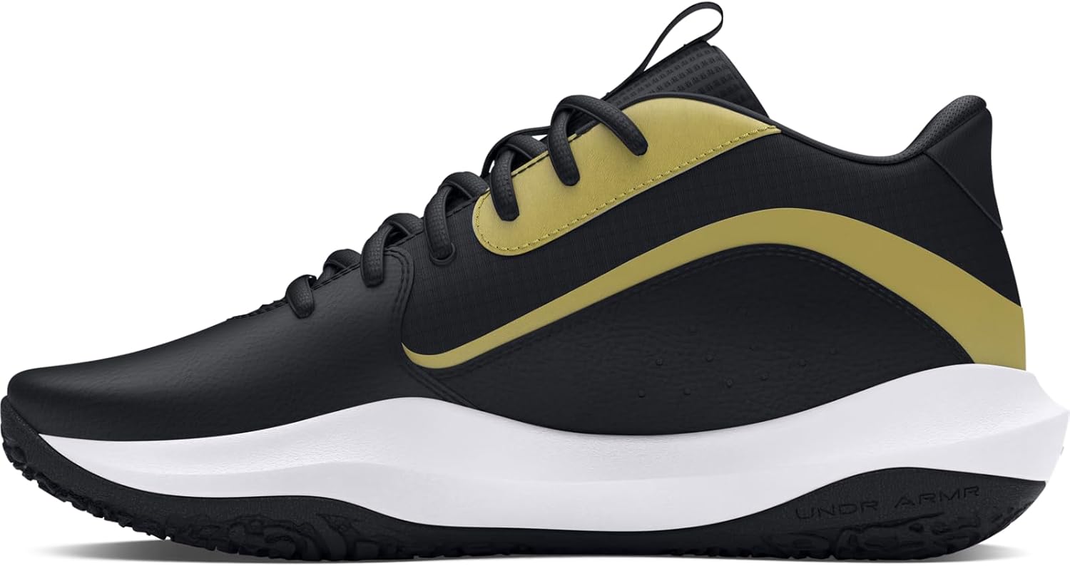 Grade School Lockdown 7 BasketMixte Enfant 43 EU Black Black Metallic Gold