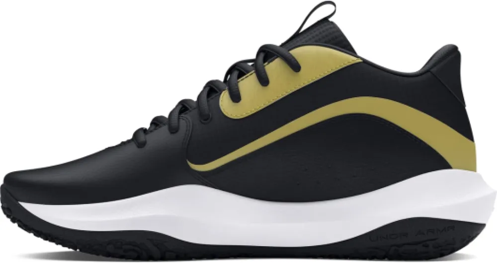 Grade School Lockdown 7 BasketMixte Enfant 43 EU Black Black Metallic Gold